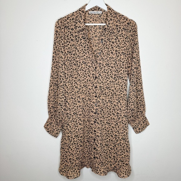 Abercrombie & Fitch Leopard Dress Size L - Picture 1 of 8